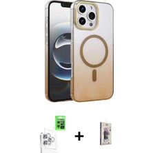 DS LLC Ieg™ iPhone 16 Pro Max Kılıf Ahenk Doku Özel Seri - Siyah Bilvis 3D Cam Ekran Koruyucu + Beyaz