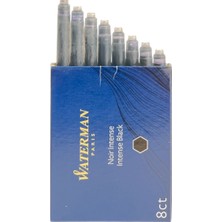 Waterman Dolma Kalem Kartuşu Mürekkebi Siyah 8’li Paket (S0110850)