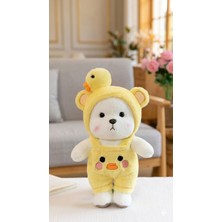 DMR Accessoire Puffy 30 cm Kurbağa ve Ördek Kostümlü Sevimli Peluş Ayı Puffy Hug