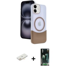 DS LLC Ieg™ iPhone 11 Kılıf Kozmos Form Özel Seri - Şeffaf 360 Full Body Arka Koruyucu + Sarı Renkli