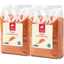 Organik Gurme 2'li Kırmızı Mercimek 1000 gr