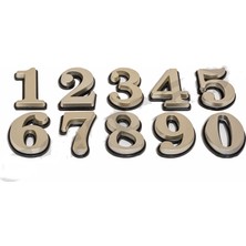 2 Rakamı 5,5 cm Plastik Saten- Gölgeli Kapı - Dolap Numarası 1 Adet Midastech