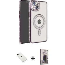 DS LLC Ieg™ iPhone 14 Kılıf Zirve Doku Prime - Siyah Bilvis Hayalet Cam Ekran Koruyucu + Yeşil Diamond