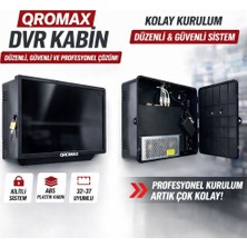 qromax Dvr / Nvr Cctv Rack Kabinet ve Monitör Asma Kutusu 1u 19 '' W 40 H 32 D 11