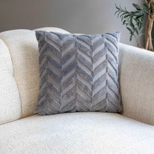 MYBEDESTEN Kırlent - Zigzag Desenli - Jakarlı