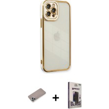 DS LLC Ieg™ iPhone 12 Pro Max Kılıf Çekirdek Klasik Serisi - Siyah Bilvis Hayalet Cam Ekran Koruyucu +