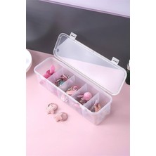 PremiumPort 5 Bölmeli Takı Organizeri, Kapaklı Saklama Kutusu, Düzenleyici