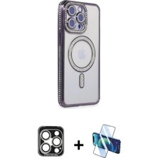 DS LLC Ieg™ iPhone 15 Pro Max Kılıf Zirve Doku Prime - Siyah 3D Antistatik Seramik Nano Ekran Koruyucu