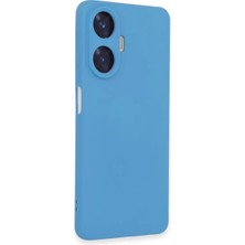 Zemira Home Newface Realme C55 Kılıf Nano Içi Kadife Silikon - Mavi