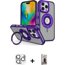 DS LLC Ieg™ iPhone 16 Pro Max Kılıf Nova Minimal Serisi - Siyah Bilvis Hayalet Cam Ekran Koruyucu + Gü