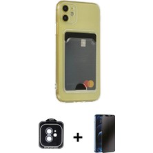 DS LLC Ieg™ iPhone 11 Kılıf Doruk Klasik Koleksiyonu - Siyah 3D Antistatik Hayalet Cam Ekran Koruyucu +