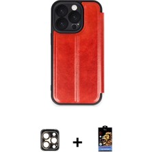 DS LLC Ieg™ iPhone 16 Pro Max Kılıf Zirve Yansıma Serisi - Siyah Buffer Hayalet Cam Ekran Koruyucu + G