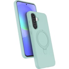 AK-SA-STR Newface Samsung Galaxy A37 5g Regal Magsafe Standlı Kapak - Su Yeşili
