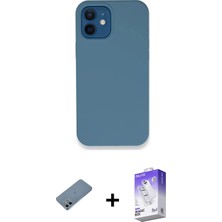 DS LLC Ieg™ iPhone 12 Kılıf Zirve Modern Özel Seri - Siyah Bilvis 5in1 3D Magic Cam Ekran Koruyucu + S