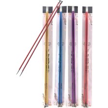 Hobibahçem Metalize Çift Renk Şiş 35 cm 5 Numara (Renk Stoğa Göre)