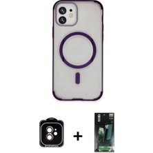 DS LLC Ieg™ iPhone 11 Kılıf Eksen Klasik Koleksiyonu - Siyah 360 Mat Full Body Arka Koruyucu + Turuncu