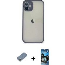 DS LLC Ieg™ iPhone 11 Pro Max Kılıf Ahenk Çizgi Serisi - Siyah 34D Izgaralı Cam + Gold Metal Kamera L