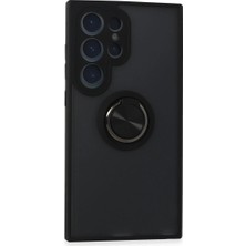 Beei  Galaxy S24 Ultra Kılıf Montreal Yüzüklü  Kapak - Siyah