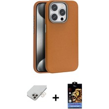 DS LLC Ieg™ iPhone 14 Pro Max Kılıf Zirve Modern Prime - Siyah Buffer Hayalet Cam Ekran Koruyucu + Gold