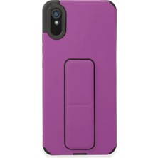 Zemira Home Newface Xiaomi Redmi 9A Kılıf Mega Standlı Silikon - Mor