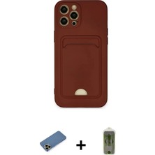 DS LLC Ieg™ iPhone 12 Pro Max Kılıf Vadi Çizgi Prime - Siyah Joko Magic 5d Hayalet Cam + Gold Shine Ka