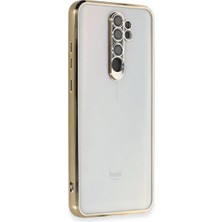 Zemira Home Newface Xiaomi Redmi Note 8 Pro Kılıf Razer Lensli Silikon - Gold
