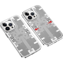 Zemira Home Newface Apple iPhone 14 Pro Kılıf Mekanik Bumper Kapak - Gümüş