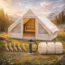 Etravel Şişme Kamp Çadırı 4-6 Kişilik 300×210×190 cm