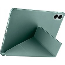 Pileli Store Newface Xiaomi Redmi Pad Se 4g Kılıf Kalemlikli Mars Tablet Kılıfı - Koyu Yeşil