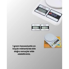 Dijital Mutfak Terazisi 10KG Kapasiteli 1g Hassasiyetli