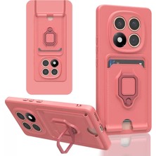 Zemira Home Newface Xiaomi Redmi Note 14 Pro 4g Kılıf Zuma Kartvizitli Yüzüklü Silikon - Pembe