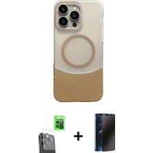DS LLC Ieg™ iPhone 16 Pro Kılıf Kozmos Form Özel Seri - Siyah 3D Antistatik Hayalet Cam Ekran Koruyucu