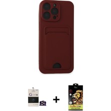 DS LLC Ieg™ iPhone 14 Pro Max Kılıf Vadi Çizgi Prime - Siyah Buffer Cam Ekran Koruyucu + Gold Bilvis T