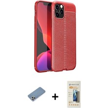 DS LLC Ieg™ iPhone 12 Pro Kılıf Doruk Klasik Özel Seri - Siyah 6d Mat Seramik Hayalet Nano Ekran Koruy