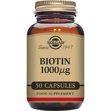 Solgar Bıotın 1000 Mcg 50 Kapsül Aromasız Amerika Menşeli Besin Takviyesi