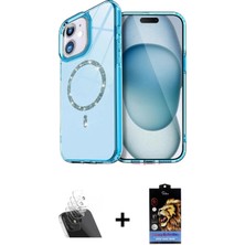 DS LLC Ieg™ iPhone 11 Kılıf Kıvılcım Form Prime - Siyah Buffer Hayalet Cam Ekran Koruyucu + Şeffaf