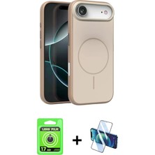 DS LLC Ieg™ iPhone 17 Air Kılıf Atlas Asil Prime - Siyah 3D Antistatik Seramik Nano Ekran Koruyucu + G�