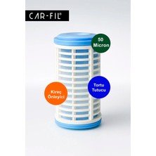 Car-Fil | Taşınabilir Karavan Tekne Su Filtresi Yedek Kartuşu | Yıkanabilir 50 Mikron | Kireci Önler