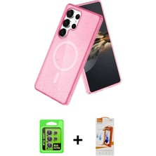 DS LLC Ieg™ Galaxy S24 Ultra Kılıf Nova Asil Prime - Siyah Autokit 5in1 Fiber Polymer Nano Ekran Koruyu