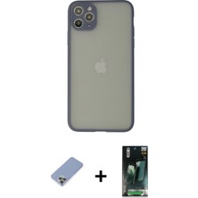 DS LLC Ieg™ iPhone 12 Pro Kılıf Ahenk Çizgi Serisi - Şeffaf 360 Full Body Arka Koruyucu + Koyu Yeşil