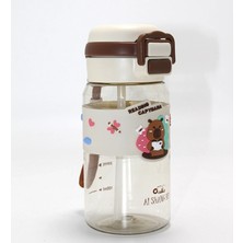 Akinco Kapibara (Capybara) Desenli Silikon Kılıflı Çocuk Matarası ALK4652