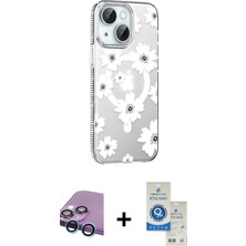 DS LLC Ieg™ iPhone 14 Kılıf Yörünge Işık Prime - Şeffaf Royal Nano Ekran Koruyucu + Mavi Raze Meta