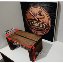 Yağmur Ahşap Atölyesi - Ahşap Tabure Yükseltici Basamak