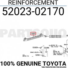 Maher Tampon Demiri Corolla 2019-2021 Arka (Oem NO:5202302170)