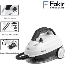 Fakir Max Steam Buharlı Temizleyici 1500 W 5 Bar Basınç 1.6 L Kazan Kapasiteli Çok Amaçlı Temizlik Makinesi