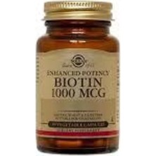 Solgar Biotin 1000 Mcg 50 Kapsül Aromasız Ürün Menşei US - Amerika Birleşik Devletleri