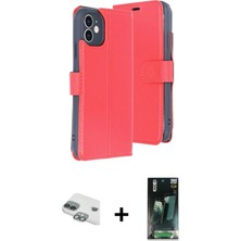 DS LLC Ieg™ iPhone 11 Kılıf Siluet Işık Serisi - Siyah 360 Mat Full Body Arka Koruyucu + Yeşil Pers