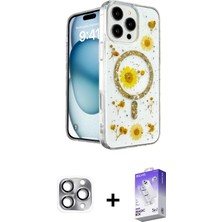 DS LLC Ieg™ iPhone 16 Pro Max Kılıf Kozmos Doku - Siyah Bilvis 5in1 3D Magic Cam Ekran Koruyucu + Gri P