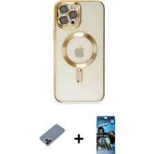 DS LLC Ieg™ iPhone 12 Pro Max Kılıf Nova Işık Özel Seri - Siyah 34D Izgaralı Cam + Siyah Metal Kame