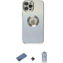 DS LLC Ieg™ iPhone 12 Pro Max Kılıf Kutup Yansıma Özel Seri - Siyah Joko Magic 5d Cam + Gold Shine Ka